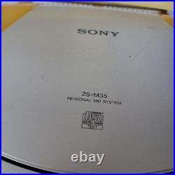 Sony Zs-M35 Portable Minidisc Player Md System Boombox Cd Am/Fm Radio Portable