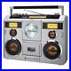 Sound Station Portable Stereo Boombox with Bluetooth/CD/AM-FM Radio/Cassette