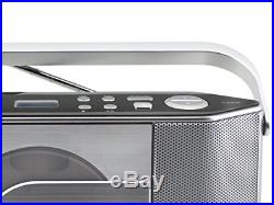 Soundmaster RCD1750SI Portable FM Radio CD Player Silver