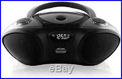 Speaker Boom Box Portable Bluetooth FM Radio And CD Player Connects Wirelessly