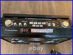 Studebaker Sound Station Portable Stereo Bluetooth/CD/AM-FM Radio/Cassette