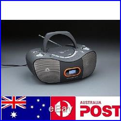 Stylish Portable CD Boombox Player AM FM Radio LED Display AUX-in Birthday Gift