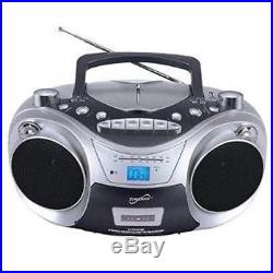 SuperSonic Portable MP3/CD/Cassette/Tape/Radio Player USB/MP3 Player Inputs NIB