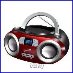 Supersonic Bluetooth Portable Stereo MP3/CD Player FM Radio USB AUX-IN SC-509BT