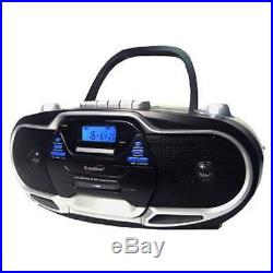 Supersonic Portable Boombox CD/Cassette Player MP3/Tape AM/FM Radio NEW 2013