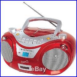 Supersonic Portable MP3/CD Player-Red