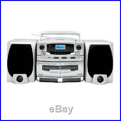 Supersonic Portable MP3/CD Player with Cassette Recorder, AM/FM Radio & USB