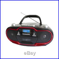 Supersonic Portable MP3/CD Player with USB/AUX Inputs Cassette Recorder amp A
