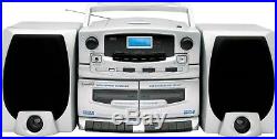 Supersonic SC-2020 Portable CD Player With Cassette Recorder And AM/FM Radio