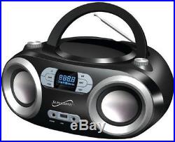 Supersonic SC-509BT Bluetooth Portable Stereo MP3/CD Player FM Radio USB AUX-IN