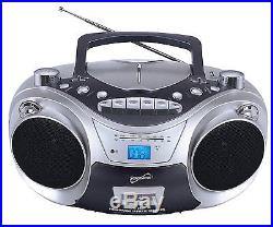 Supersonic SC-709 Portable MP3 CD Player With Cassette Recorder AM FM Radio & US