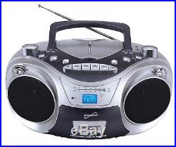 Supersonic SC-709 Portable MP3/CD Player with Cassette Recorder, AM/FM Radio &