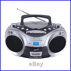 Supersonic SC-709 Portable MP3/CD Player with Cassette Recorder AM/FM Radio am