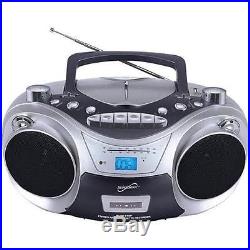 Supersonic SC-709 Portable MP3/CD Player with Cassette Recorder, AM/FM & USB