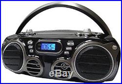 Sylvania Portable Bluetooth CD Radio BoomBox Music CD Player Bluetooth Black