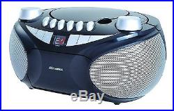 Sylvania Portable Cassette, CD, AM/FM Radio Boombox, With Cassette Player