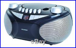 Sylvania Portable Cassette, CD, AM/FM Radio Boombox, with Cassette Player