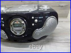 Sylvania SCRD4400 Portable Boombox CD Cassette Player/Recorder AM/FM Radio