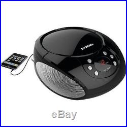 Sylvania Top Loading CD Player Boombox with AM/FM Radio, Black #SRCD261BLK
