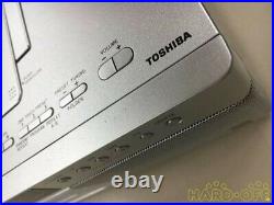 TOSHIBA Aurex TY-AK2 Hi-Res CD Boombox USB Radio Bluetooth Silver Used From JPN