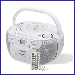 TR621 CD and Cassette Player Combo, Portable Boombox AM FM Radio, MP3 Player