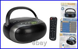 TR634 Portable CD Player Boombox, FM Stereo Radio, Full Function Remote