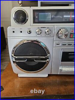 Techplay Monster S Bluetooth Cd Tape Deck 1980s Style Boombox