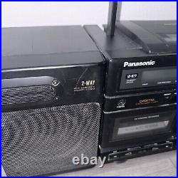 Tested Panasonic RX-DS620 Portable Stereo CD System Cassette AM/FM Radio Boombox