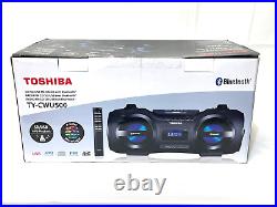 Toshiba 25W Portable Bluetooth Boombox with CD Player and LED Lights