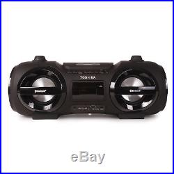 Toshiba Portable Bluetooth Boombox with CD Player & USB/SD Card Input in Black