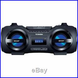 Toshiba Portable Wireless Bluetooth CD MP3 Player Radio Boombox Speaker withLED