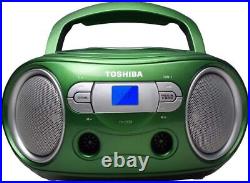 Toshiba TY-CRS9(G) Portable CD Boombox with Am/FM Stereo and Aux Input Metallic