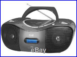 Trevi Portable DAB Radio Stereo Boombox with CD Player USB MP3 & Aux In Black