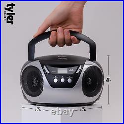 Tyler Portable Cd Player Boombox Radio Am/Fm Top Loading Ac Battery Compatible
