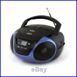 Tyler Portable Sport Stereo CD Player TAU101-BL with AM/FM Radio and Aux &