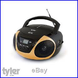 Tyler Portable Sport Stereo CD Player with AM/FM Radio and Aux & Headphone Jack