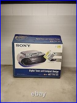 U5 Sony CFD-S01 CD Cassette AM/FM Radio Portable Boombox Stereo Player