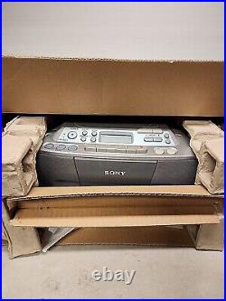 U5 Sony CFD-S01 CD Cassette AM/FM Radio Portable Boombox Stereo Player