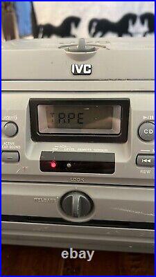USED JVC RV-B90GY Boombox AM/FM CD Player (Partial Working) PARTS READ