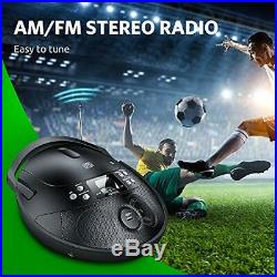 VENLOIC CD Player Portable Boombox, AM FM CD Player Portable Stereo, (black)