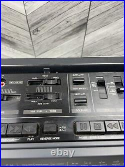 VINTAGE 1988 PANASONIC RX-DT50 BOOMBOX Portable Cassette Vertical CD Player EUC