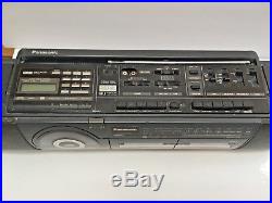 VINTAGE 80s 1988 PANASONIC RX-DT50 BOOMBOX Portable Cassette Vertical CD Player