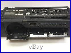 VINTAGE 80s 1988 PANASONIC RX-DT50 BOOMBOX Portable Cassette Vertical CD Player