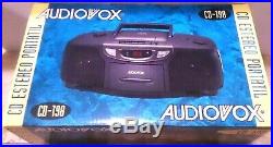 VINTAGE AUDIOVOX CD-198 Portable AM FM Stereo Cassette Recorder CD Player NEW