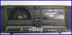 VINTAGE MAGNAVOX Portable Radio Combo AZ8895 CASSETTE Deck CD Player BoomBox