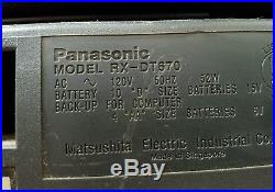Vintage Panasonic Rx-dt670 Portable Boombox S-xbs Radio CD Cassette Player