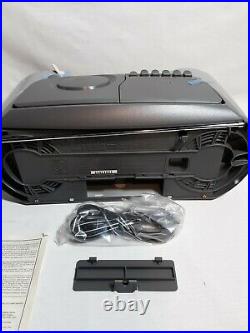 VINTAGE Sharp QT-CD210 Portable AM/FM Stereo CD-Cassette Player BOOMBOX MINT