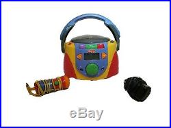 VTG Fisher Price Portable Disc CD Player Tuff Stuff KID Boombox Microphone WORKS