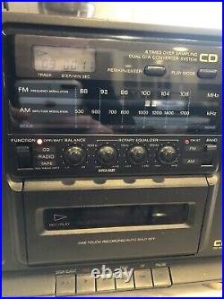VTG Sony CFD-440 Portable Shelf Boombox Stereo System Am/Fm CD Cassette Player