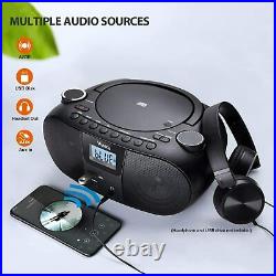 Vanku 4000mAh Radio CD Player Portable Boombox with 2x3W, Support Wireless FM